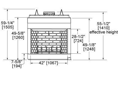 Icon Series Wood Fireplace Heatilator